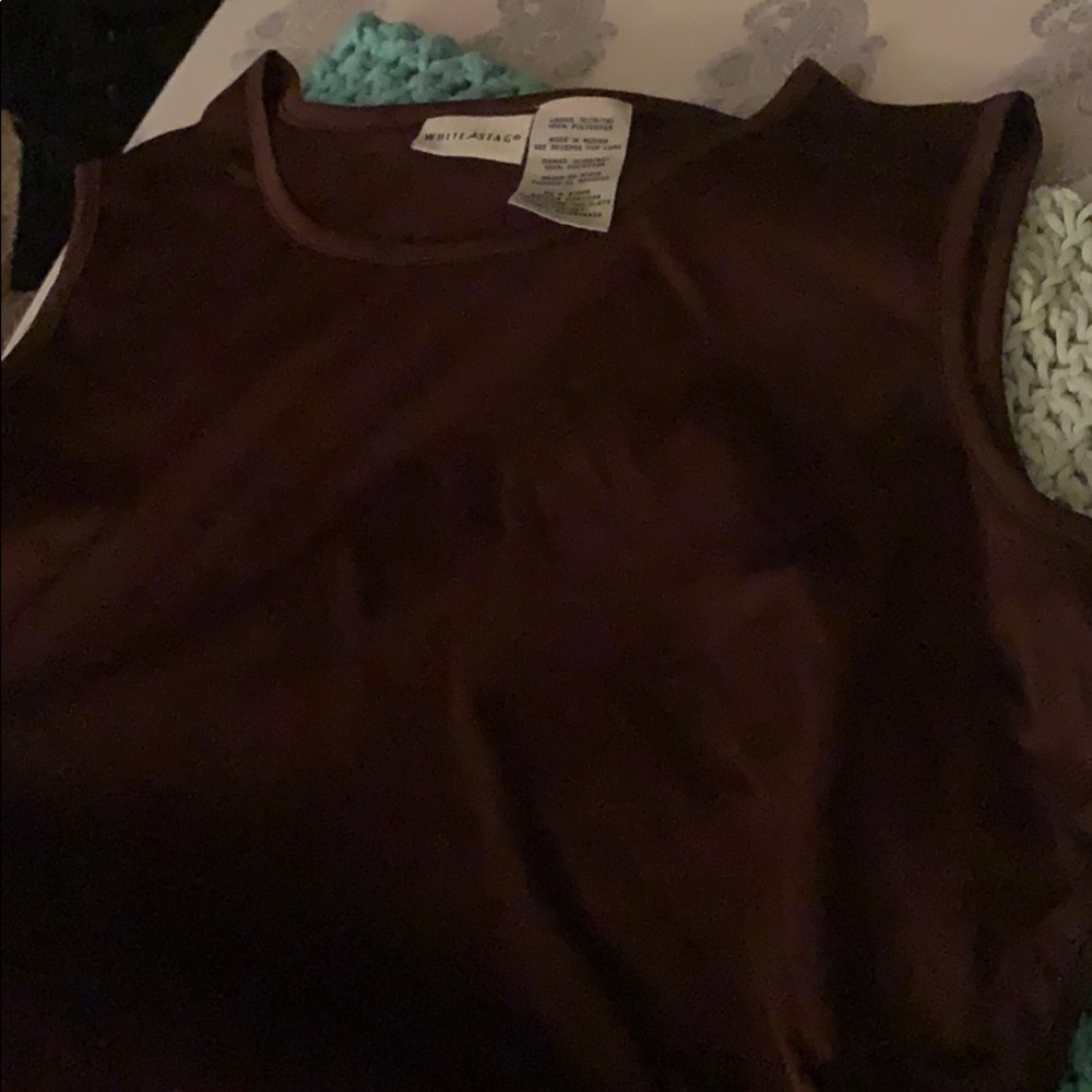 Brown tank top